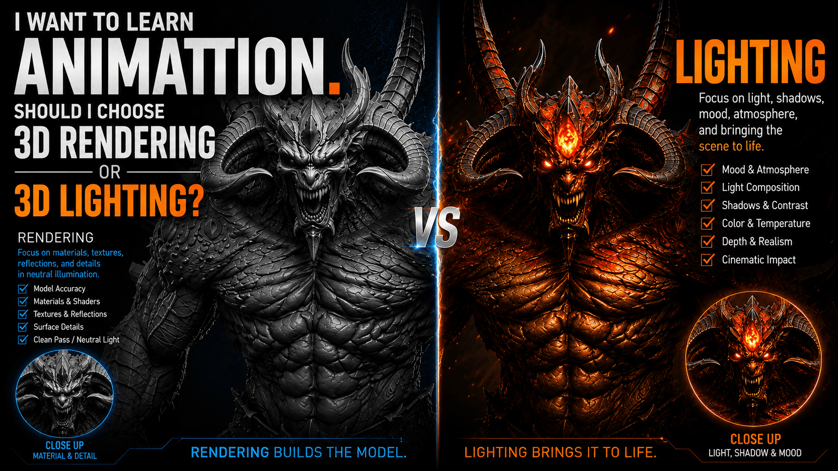 3D Rendering vs 3D Lighting: Which Career Path Should You Choose?